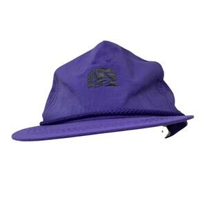Vintage Taco Bell Hat Purple Snapback Rope Cap Made in Korea 80s 90s